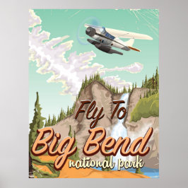 ビッグベンド国立公園ヴィンテージ旅行ポスター ポスター