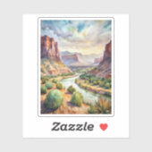 ビッグベンド国立公園水絵を描色 シール (シート)