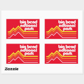 ビッグベンド国立公園 長方形シール (シート)