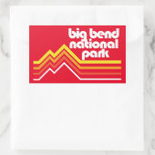 ビッグベンド国立公園 長方形シール (バッグ)