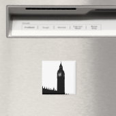 ビッグベンロンドンイングランドシルエットグラフィック マグネット (インサイチュ (食洗機))
