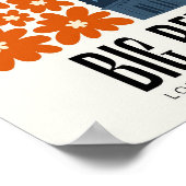 ビッグベンロンドンイングランド抽象芸術旅行フローラアート ポスター (角)