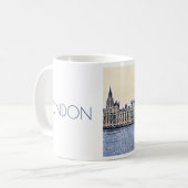 ビッグベンロンドンウォーターカラーアート  コーヒーマグカップ (正面左)