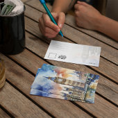 ビッグベンロンドンウォーターカラー 招待状