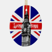 ビッグベンロンドンフラグオーナメント セラミックオーナメント (右)