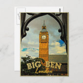 ビッグベンロンドン ポストカード (正面/裏面)
