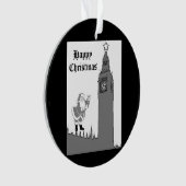 ビッグベンヴィンテージサンタロンドンクリスマス オーナメント (正面)