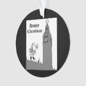 ビッグベンヴィンテージサンタロンドンクリスマス オーナメント (正面)