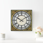 ビッグベン時計 スクエア壁時計 (ホーム)