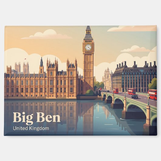 ビッグベン イギリス マグネット (正面)
