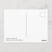 ビッグベン、ウェストミンスター、ロンドン葉書 ポストカード (裏面)