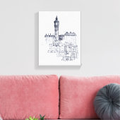 ビッグベン キャンバスプリント (インサイチュ (リビング))