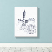 ビッグベン キャンバスプリント (インサイチュ (ウッドフロア))