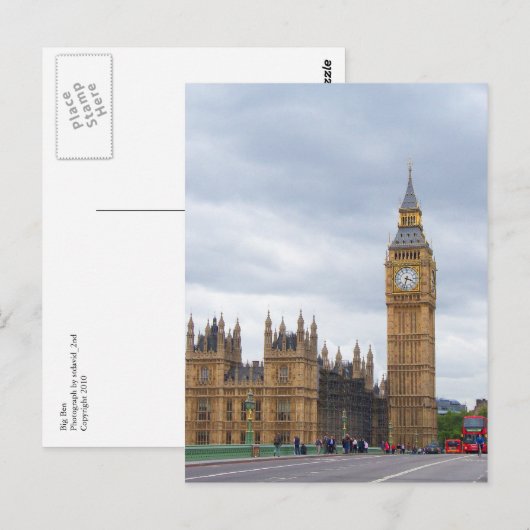ビッグベン ポストカード (正面/裏面)