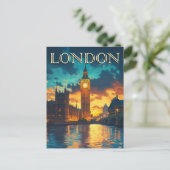 ビッグベン、ロンドントラベル ポストカード (スタンド正面)