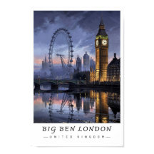 ビッグベン ロンドン イギリス ウォールアート 都市景観