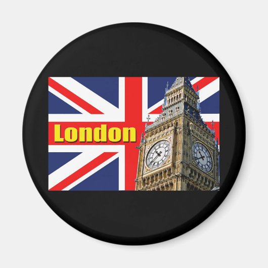 ビッグベン – ロンドン – イギリス マグネット (正面)