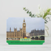 ビッグベン・ロンドン、ウェストミンスター&ハッピー・ニューイヤー!カード シーズンカード (スタンド正面)