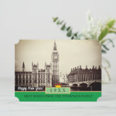 ビッグベン・ロンドン、ウェストミンスター&ハッピー・ニューイヤー!カード シーズンカード (スタンド正面)