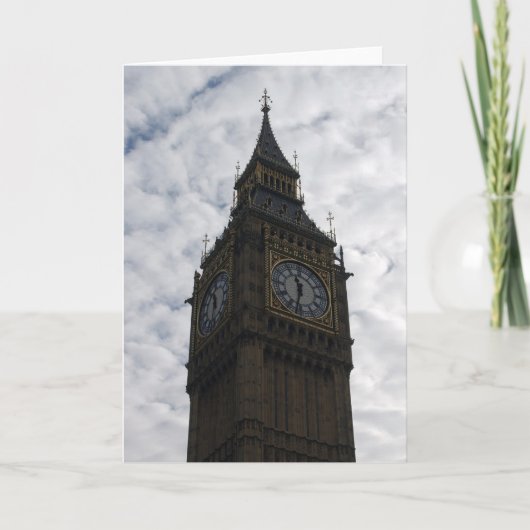 ビッグベン – ロンドン – グリーティングカード (正面)