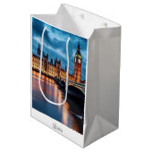 ビッグベン、ロンドン。 ミディアムペーパーバッグ (正面アングル)