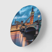 ビッグベン、ロンドン。 ラウンド壁時計 (傾斜)