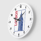 ビッグベン・ロンドン ラージ壁時計 (傾斜)