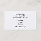 ビッグベン 名刺 (裏面)