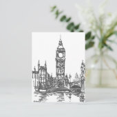 ビッグベンinロンドンポストカード ポストカード (スタンド正面)