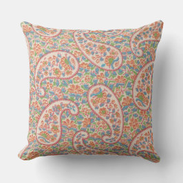 ビッグペイズリーリトルフラワーズ装飾用クッション クッション
