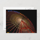 ビッグホイールファンフェアの夜。 ポストカード (正面/裏面)