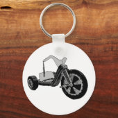 ビッグホイールブラック&ホワイト キーホルダー (正面)