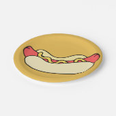 ビッグホットドッグ紙プレート ペーパープレート (アングル)