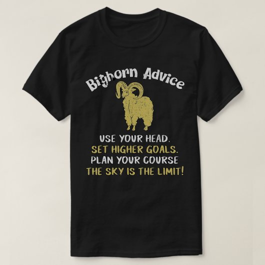 ビッグホルンシープアート – ビッグホルンシープ – Bighorn Sh Tシャツ (デザイン正面)