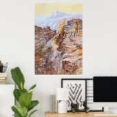 ビッグホルンシープバイシャルルMラッセル ポスター (ホームオフィス)