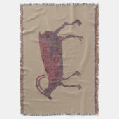 ビッグホルンシープペトログリフ スローブランケット (正面縦)