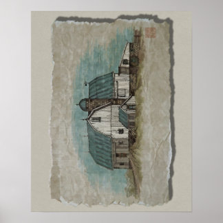 ビッグホワイトアミッシュバーン ポスター