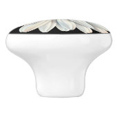 ビッグホワイトデイジーオンブラック セラミックノブ (側面)