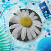 ビッグホワイトデイジー ペーパープレート (パーティー)