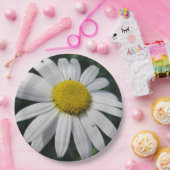 ビッグホワイトデイジー ペーパープレート (パーティー)