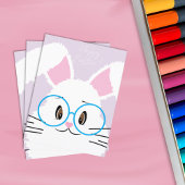 ビッグホワイトバニー顔ハッピーイースターカード シーズンカード