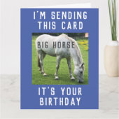 ビッグホースあなたの誕生日カード カード (正面)