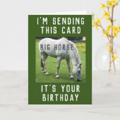 ビッグホースあなたの誕生日カード カード (黄色い花)