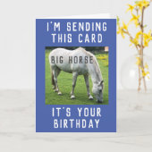 ビッグホースあなたの誕生日カード カード (黄色い花)