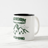ビッグホーン国立森林ワイオミング ツートーンマグカップ (正面右)