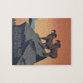 ビッグホーン羊アメリカ西部野生動物 ジグソーパズル (横)