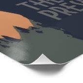 ビッグホーン羊アメリカ西部野生動物 ポスター (コーナー)