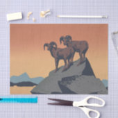 ビッグホーン羊アメリカ西部野生動物 薄葉紙 (クラフト)