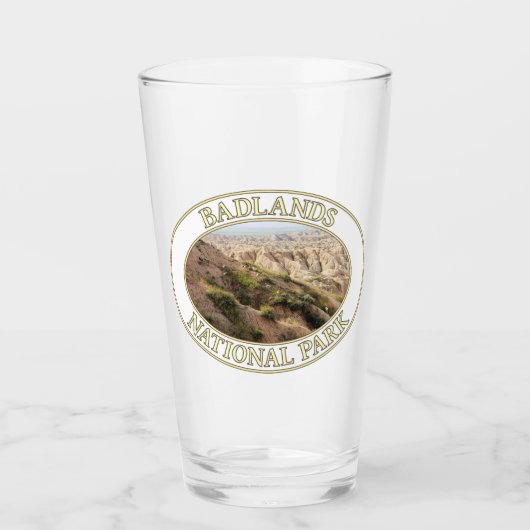 ビッグホーン羊SDのバッドランド国立公園 タンブラーグラス (正面)