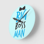 ビッグボスマンデザインNP ラウンド壁時計 (傾斜)